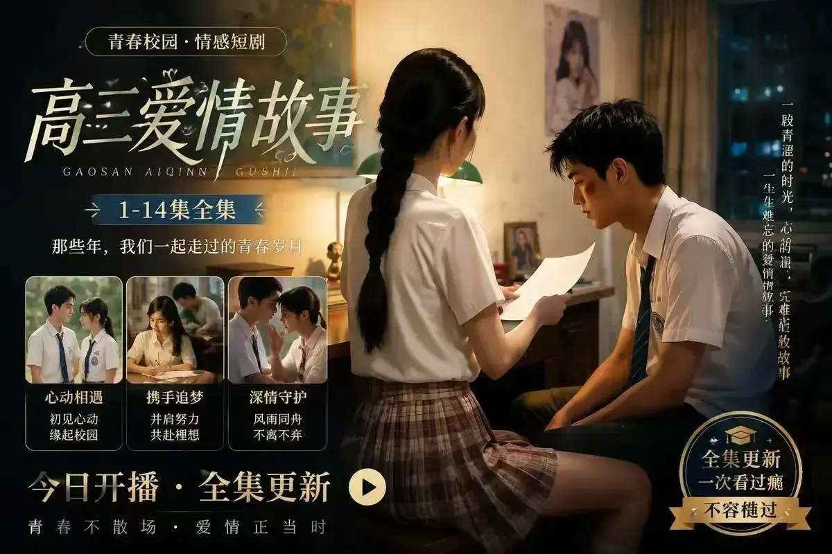 《B中爱情故事》AI短剧4KHDR画质完整版-高清观看每集都戳心